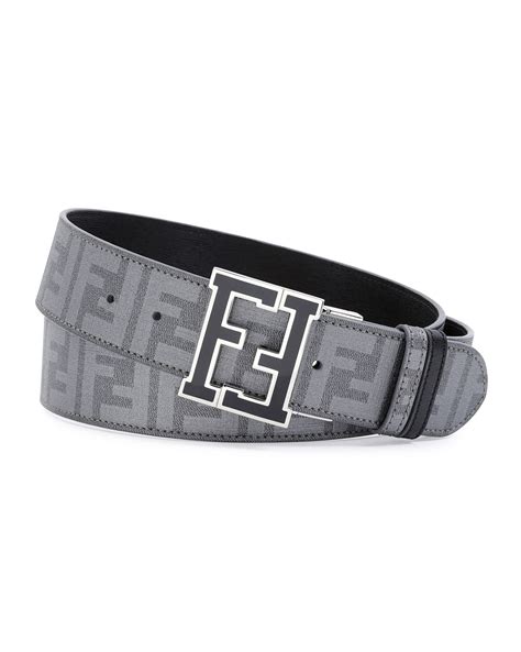 fendi belt grey|reversible fendi belt.